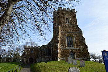 The church from the west February 2013